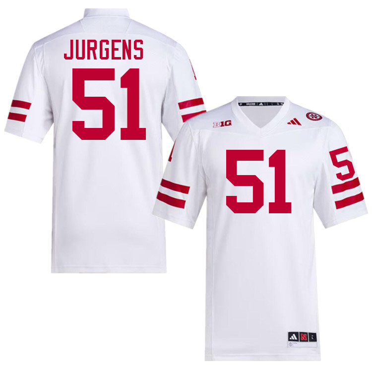 Cam Jurgens Nebraska Jersey,Nebraska Cornhuskers Football Uniforms,Jersey-White